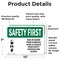 Signmission Safety Culture Sign, 10 in Width, Vinyl Decal, Rectangle OS-2PACK-SF-D-710-L-10726 - alternate 4